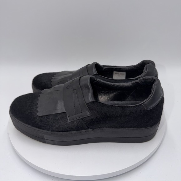 Diesel Shoes - Diesel S-Andyes Black Platform Slip On Kiltie Loafer Grunge Punk Women's 9 EU 40